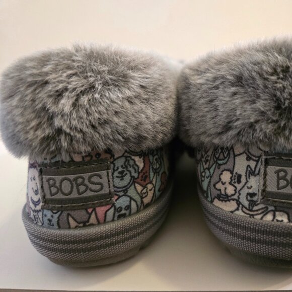 BOBS Skechers Size 9 Memory Foam Slippers DOGS -New - Picture 6 of 9
